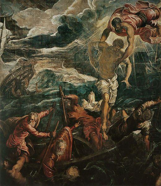Jacopo Tintoretto San Marco salva un saraceno durante un naufragio china oil painting image